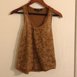 Mustard Yellow Lace Top